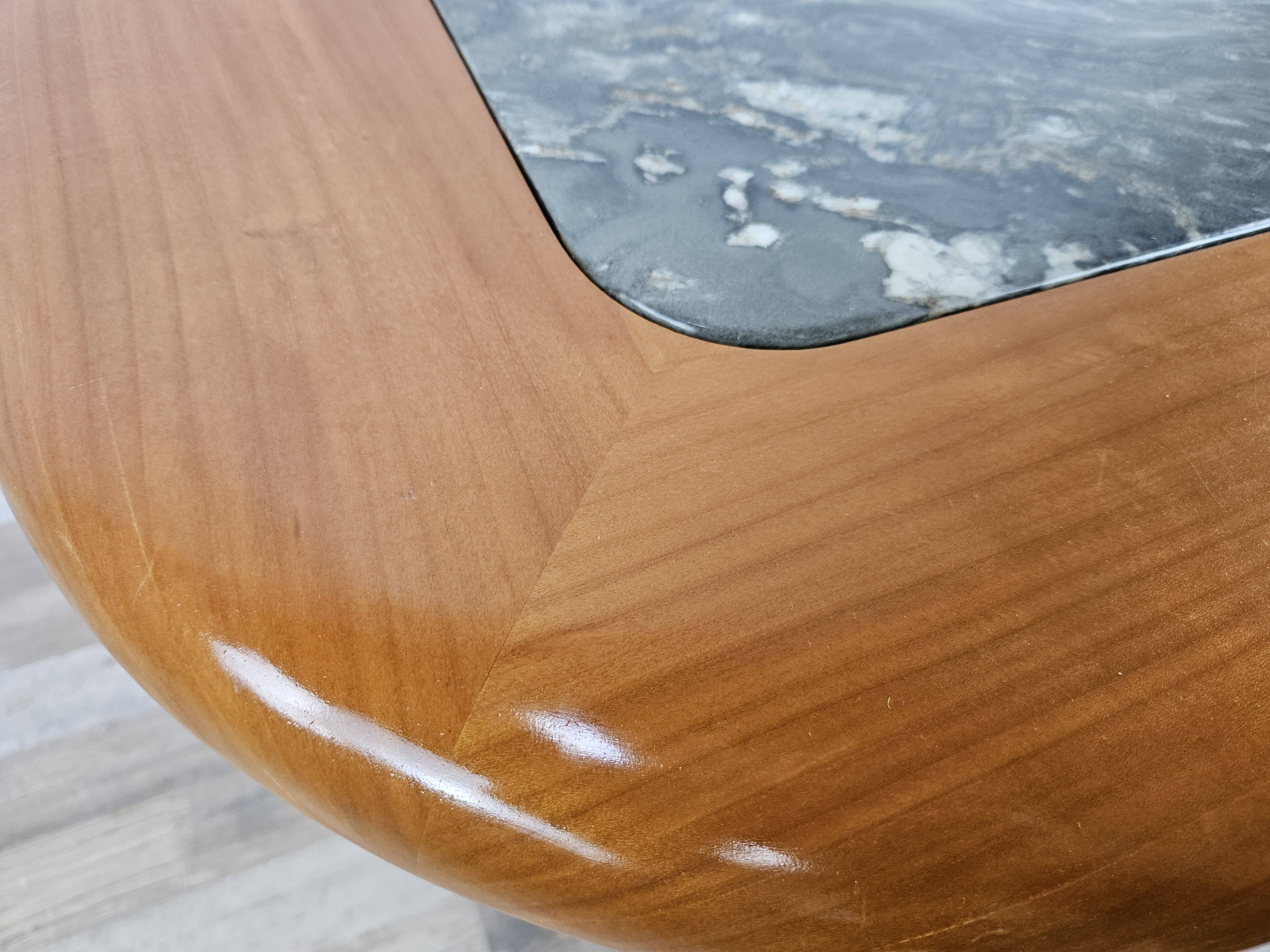 Coffee table with marble top by Hohnert Design, Germany, 1960