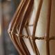 Vintage rattan pendant light, 1960s