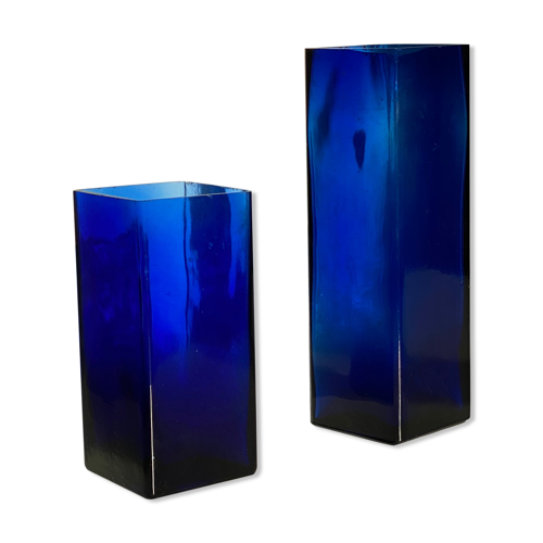 2 Blue Sandra Rich Vases | Selency