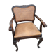Ribbed leather office chair