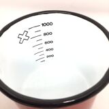 Red pitcher in enamelled metal