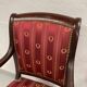 Paire de fauteuils époque empire en acajou et soie