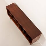 Scandinavian rosewood sideboard, vintage vinyl records cabinet, Denmark 197