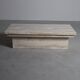 Table basse vintage en travertin, années 1970