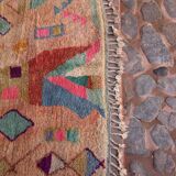 Tapis berbère de Boujaad couleurs pastel 260 x 160 cm