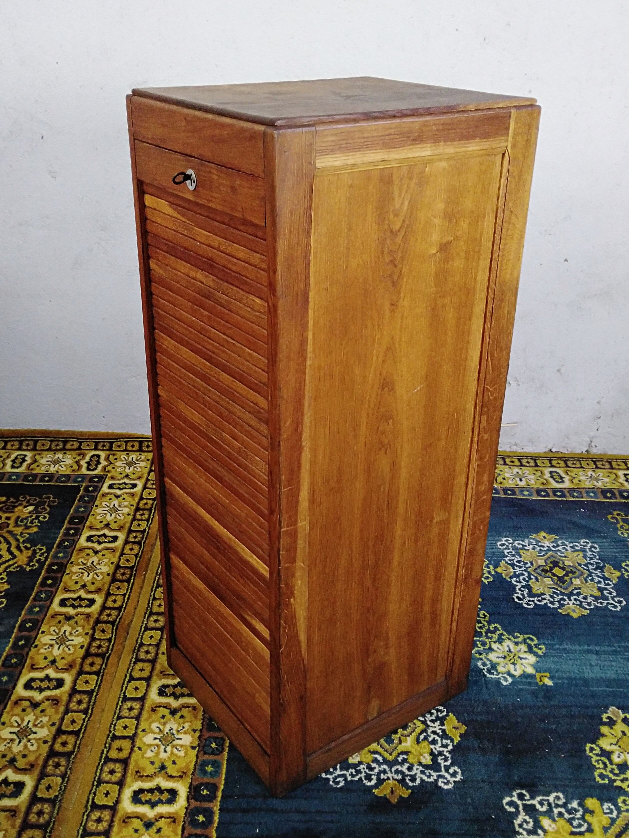 Vintage oak filing cabinet