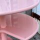 Mini bar dessert from the 80s, Memphis style, light pink lacquered wood.