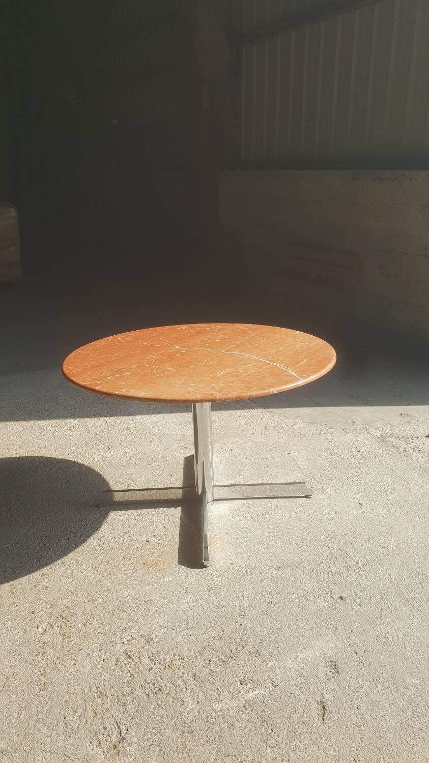 Round dining table Roche Bobois 1970