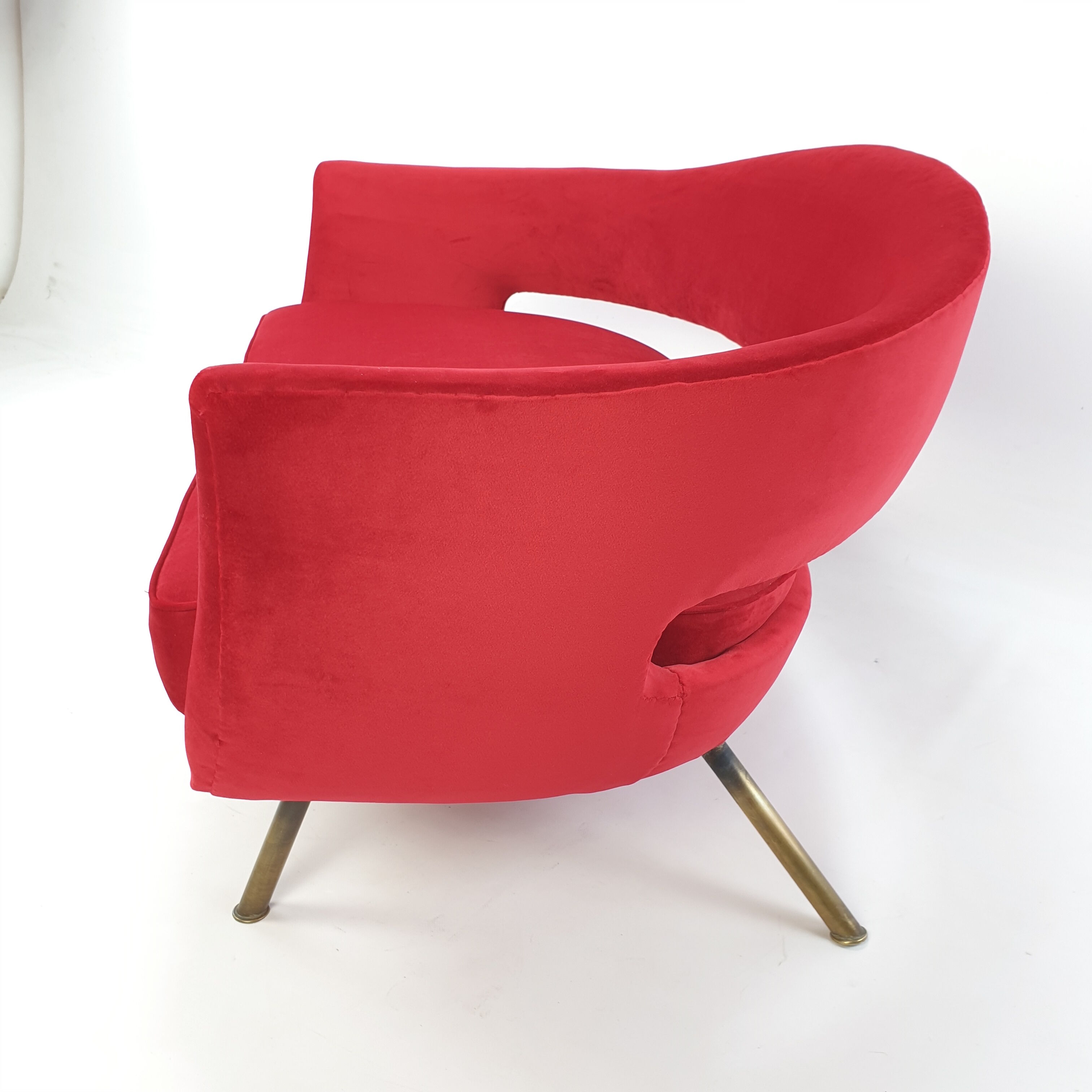 Mid Century Italian Sofa by Lenzi Nello 1954