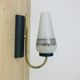 Wall lamp 50s brass opaline metal vintage