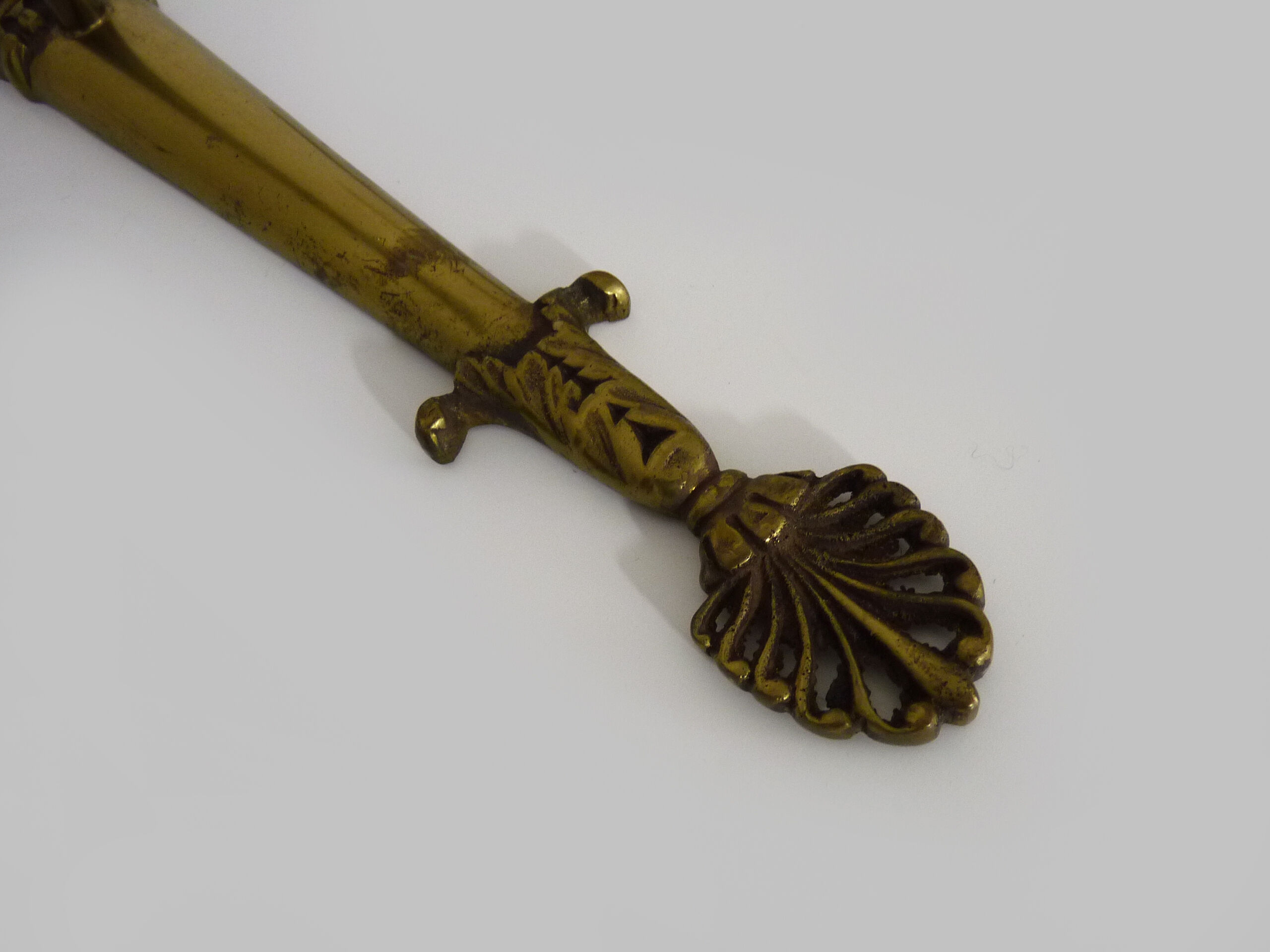 Old pair of wall sconces pot à feu, bronze, year 50 60