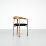 “Ulna” wooden armchair by Franco Poli for Bernini, Italy 1986.