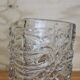 Vintage glass vase bubble texture (Hermanova Hut, 1968)