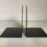 Pair of black metal bookends