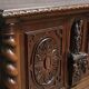 Carved wooden chest with twisted columns – Renaissance style