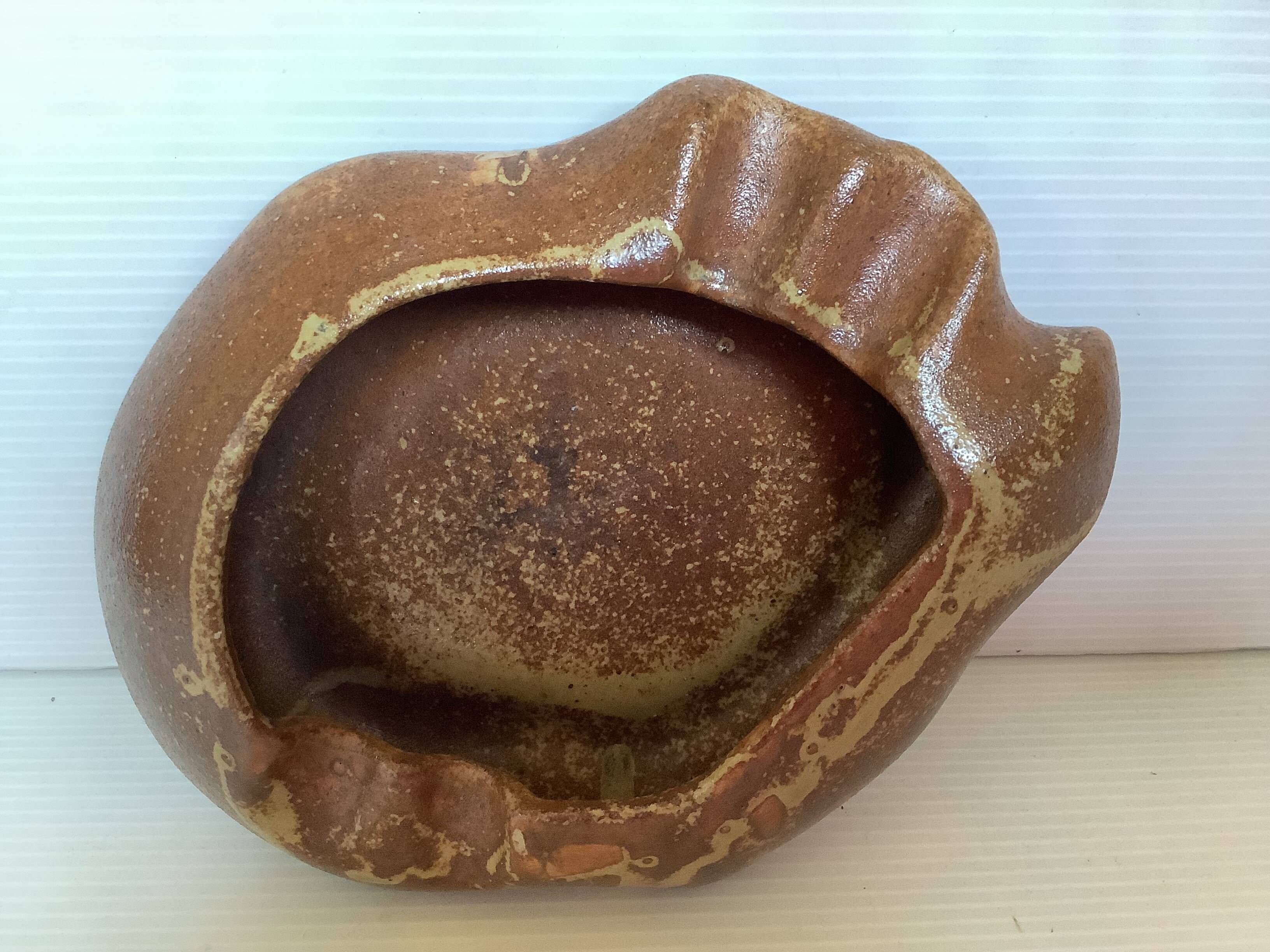 Gaubier ceramic stoneware ashtray