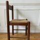 Chaise en bois et assise paillée