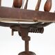 Chaise de bureau capitaine à base pivotante anglaise, Royaume-Uni années 1850