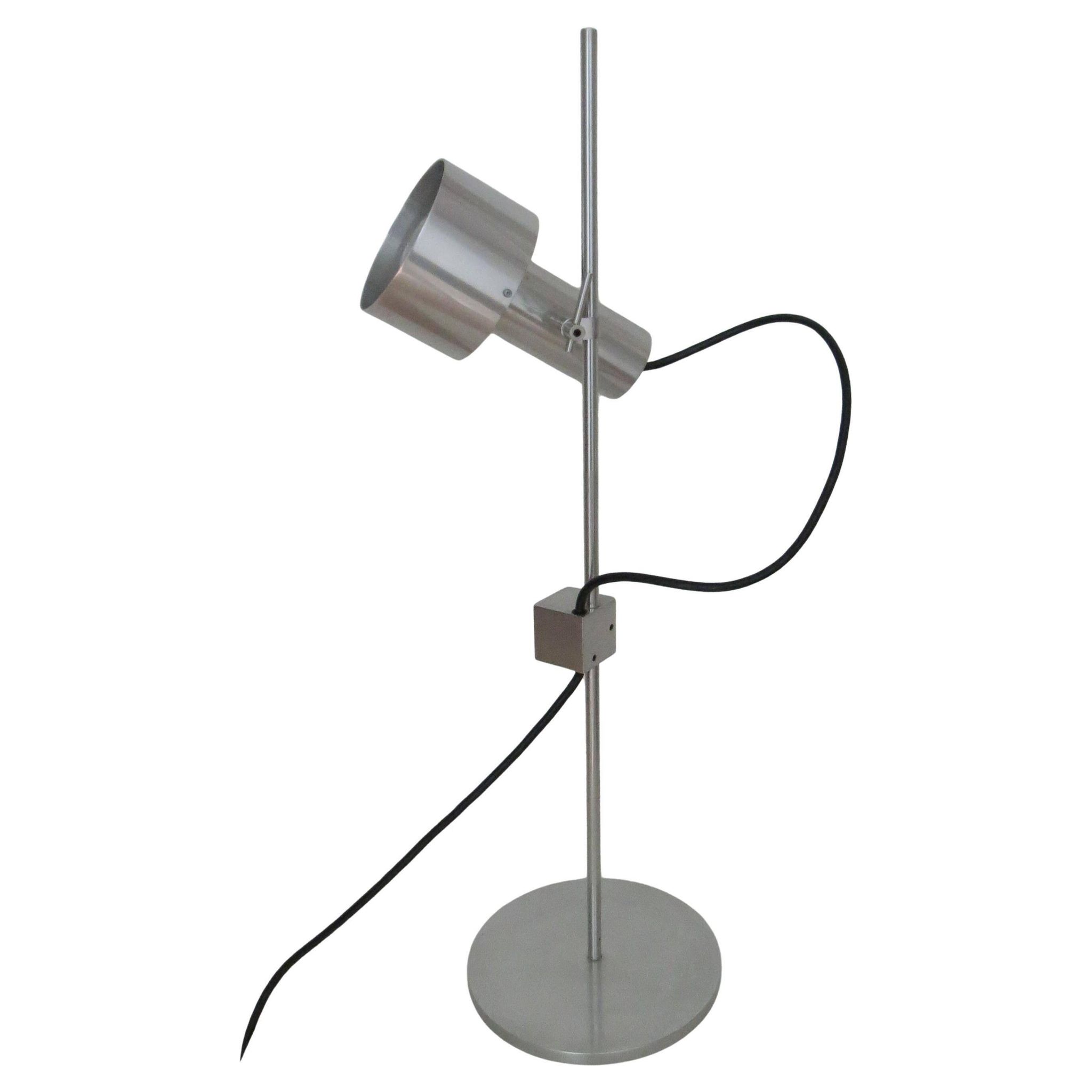 1960s desk lamp by Peter Nelson aluminium desk lamp mid century modern desk lamp