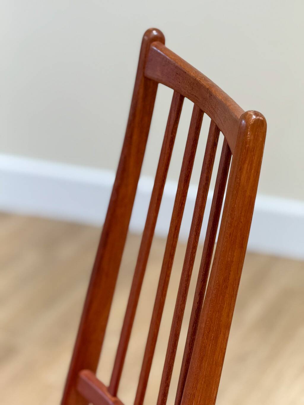 A Set Of Six Danish Dining Chairs (Original Condition And Uphosltery)