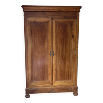 Large Louis Philippe oak wardrobe H: 2m25