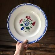 Round serving dish Digoin Sarreguemines model Elorn