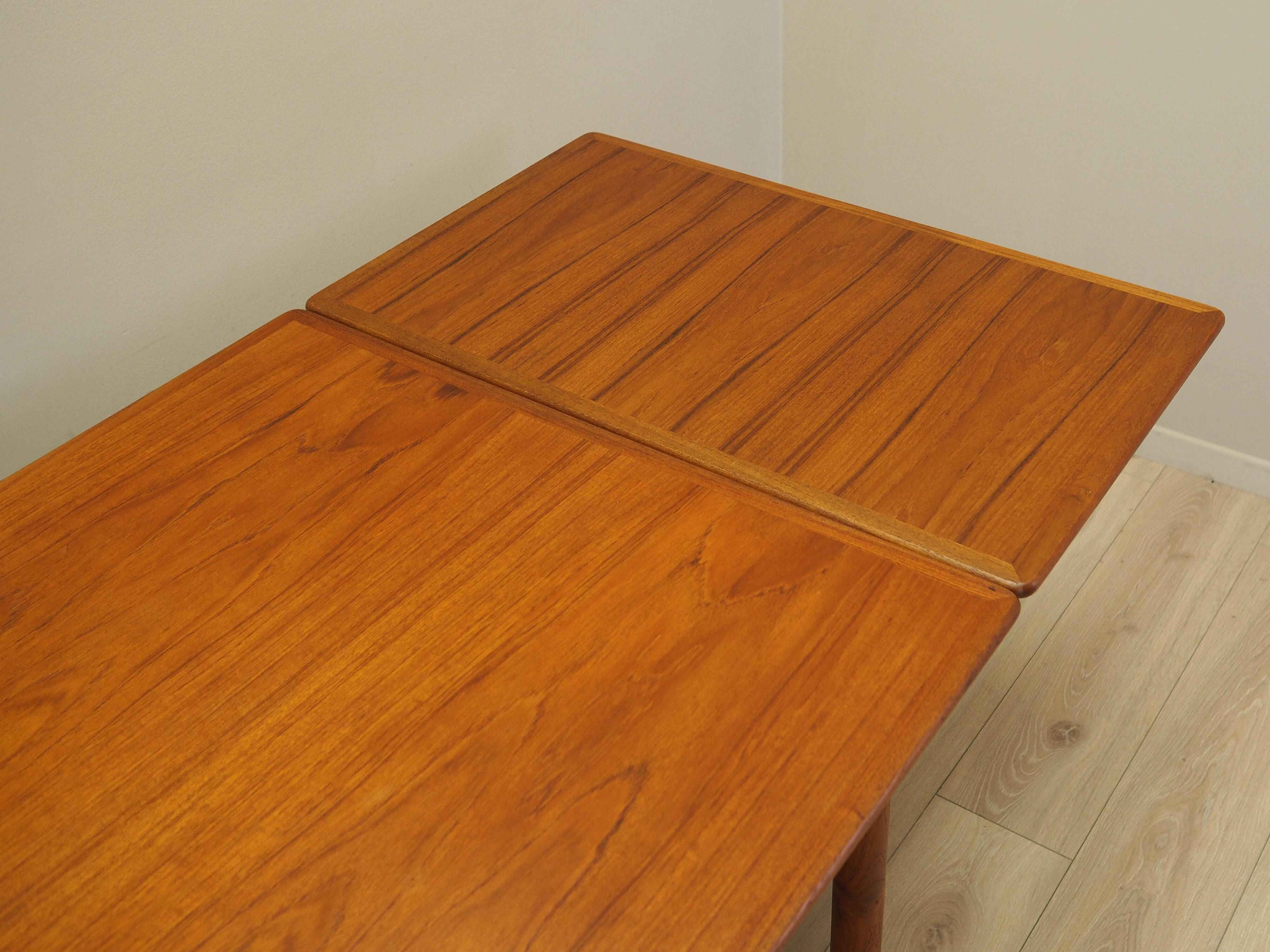 Teak table, Danish design, 1970s, manufactured in Denmark