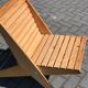 Wooden garden chair folding from the 70s in the Netherlands