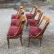 Suite de 6 chaises empire col de cygne