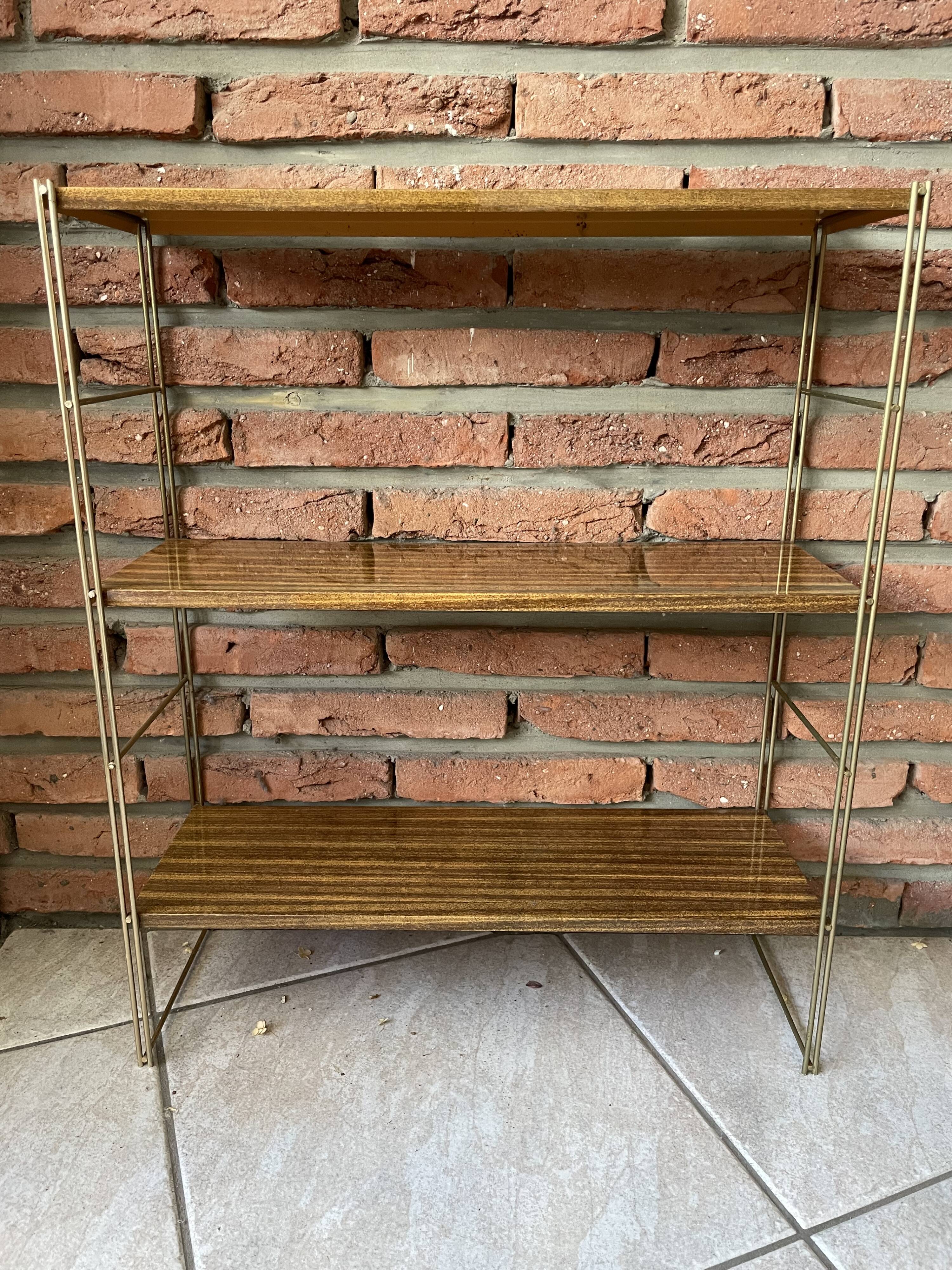 Iron and sheet metal shelf