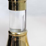 Candlestick duo in Lucite and brass