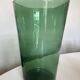 Green blown glass vase Empoli 1960 XXL Italian design