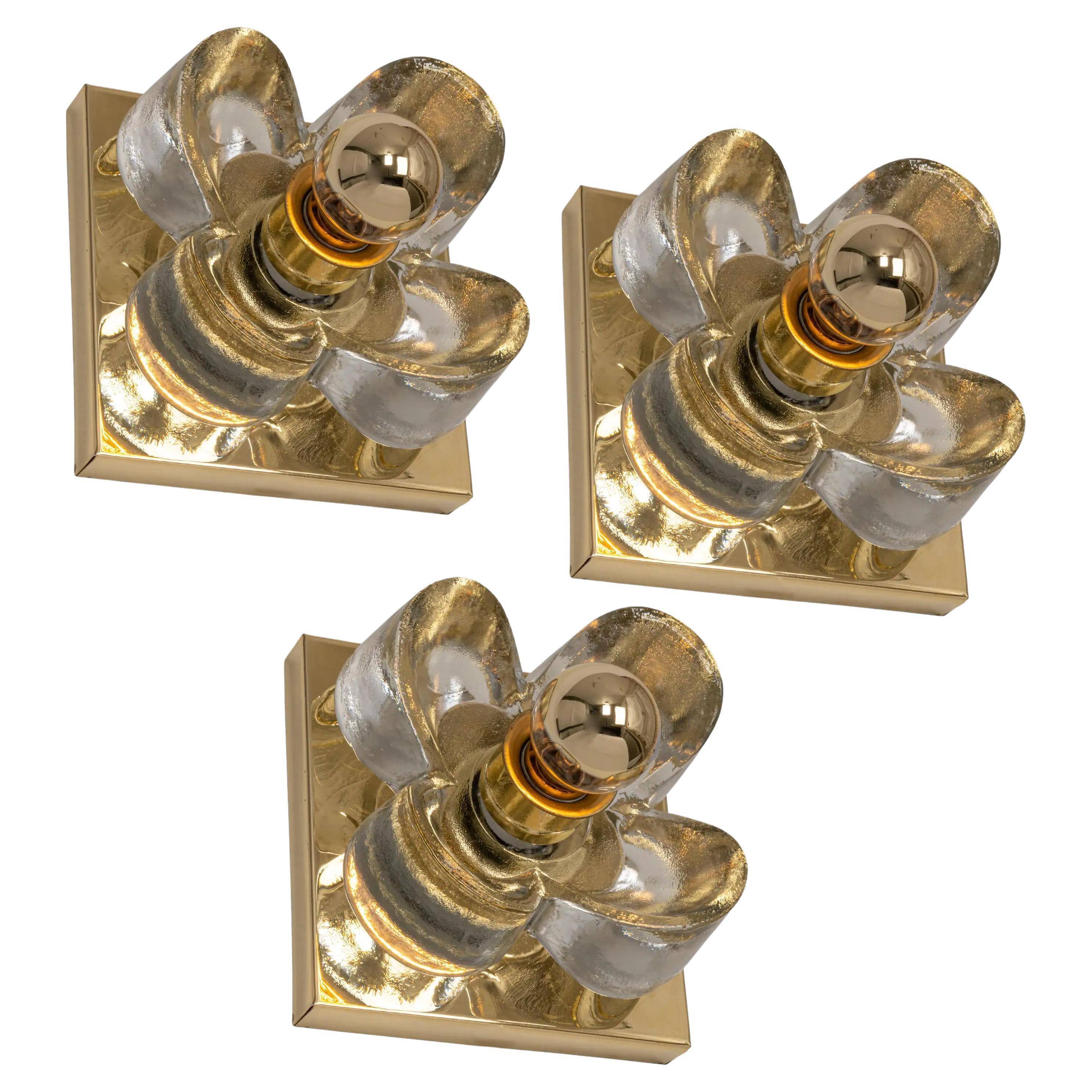 Glass Wall Sconce by Sische, Germany, 1970s