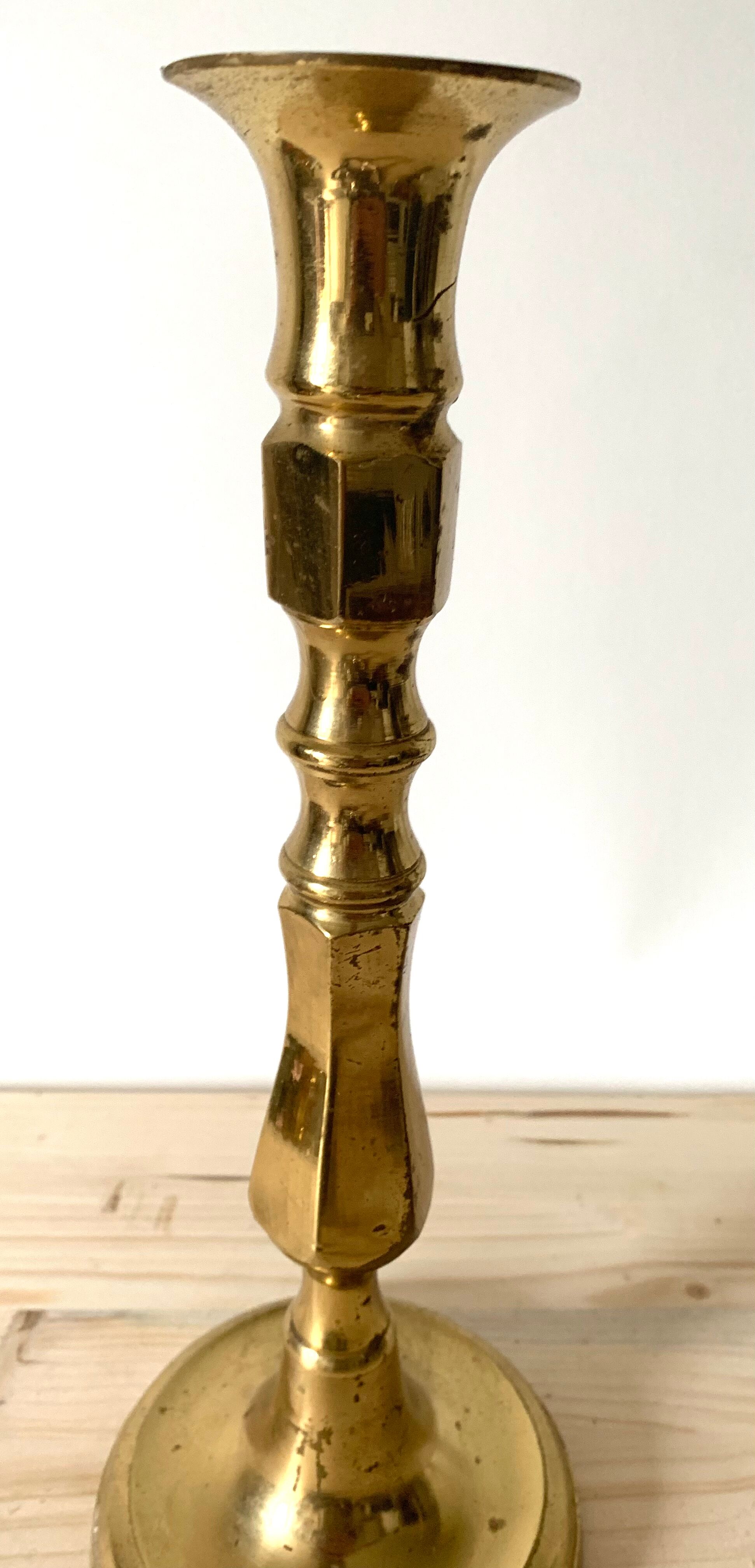 Golden candle holder