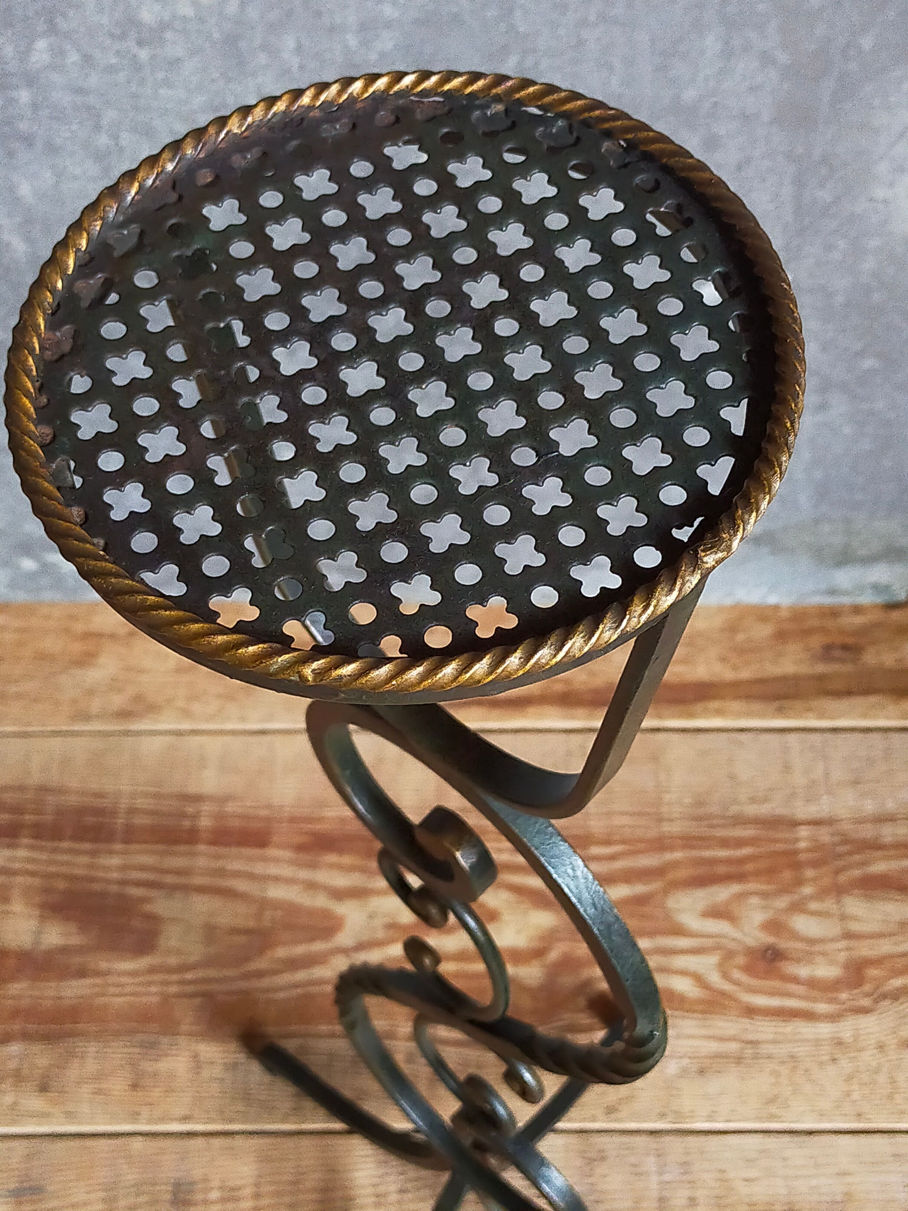 Wrought iron plant harness 50s