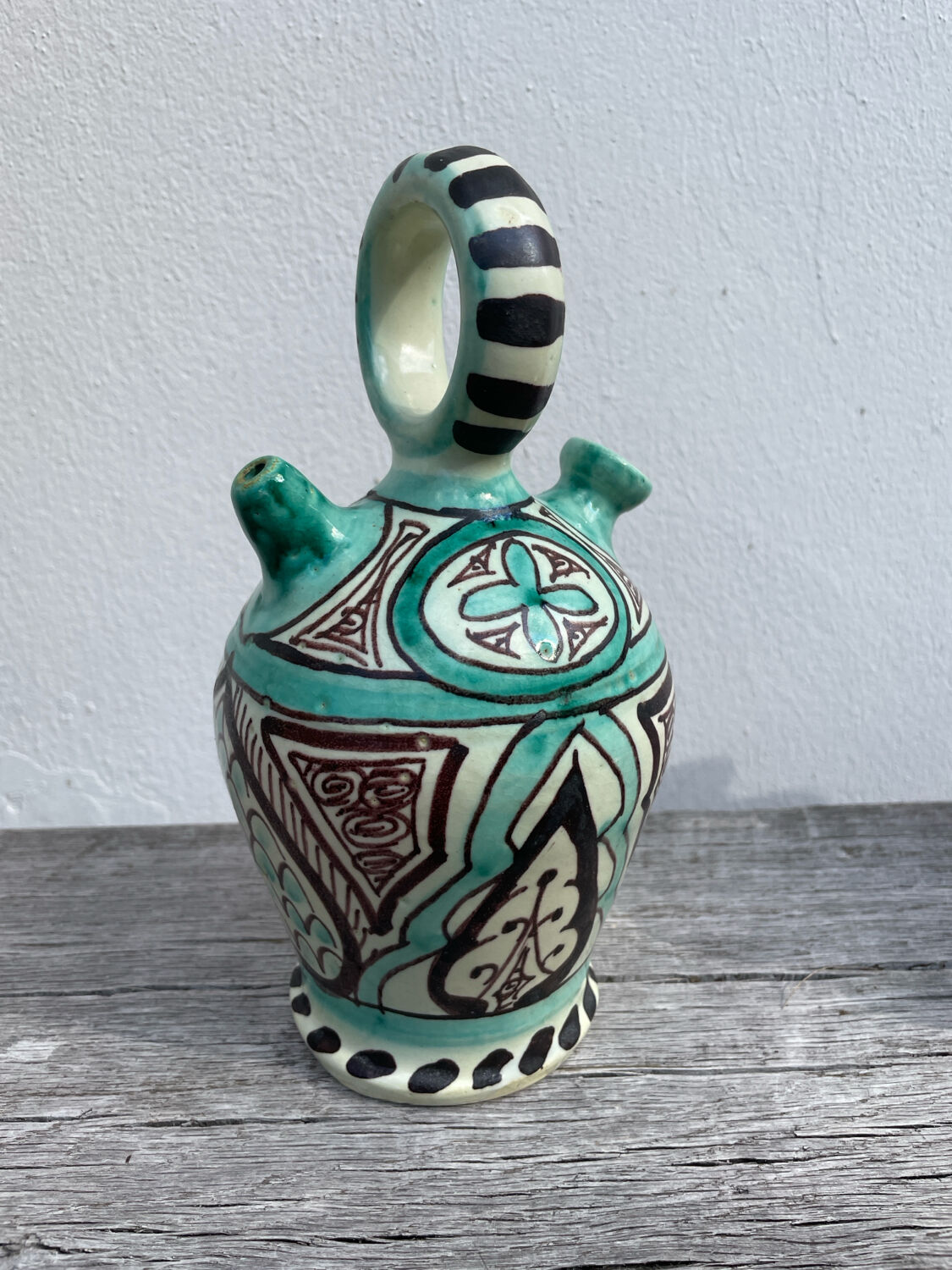 Antique Punter ceramic jar