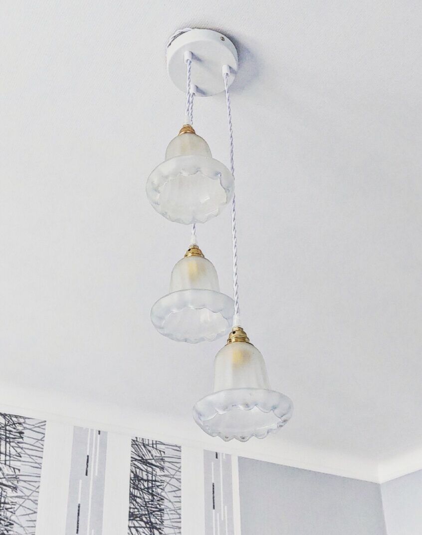 Vintage trio pendant lamp