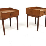 Set of 2 Scandinavian teak bedside tables, Sweden, 1960