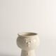 Scandinavian Modern White Porcelaine Face Vase by  Ancher Iversen, aida, Denmark