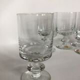 7 Lorraine crystal glasses