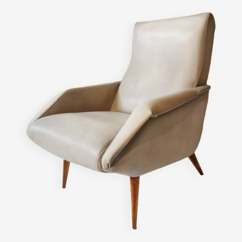 Leatherette armchair