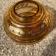 Large Art Deco round vase in amber glass signed Fains, circa 1930.