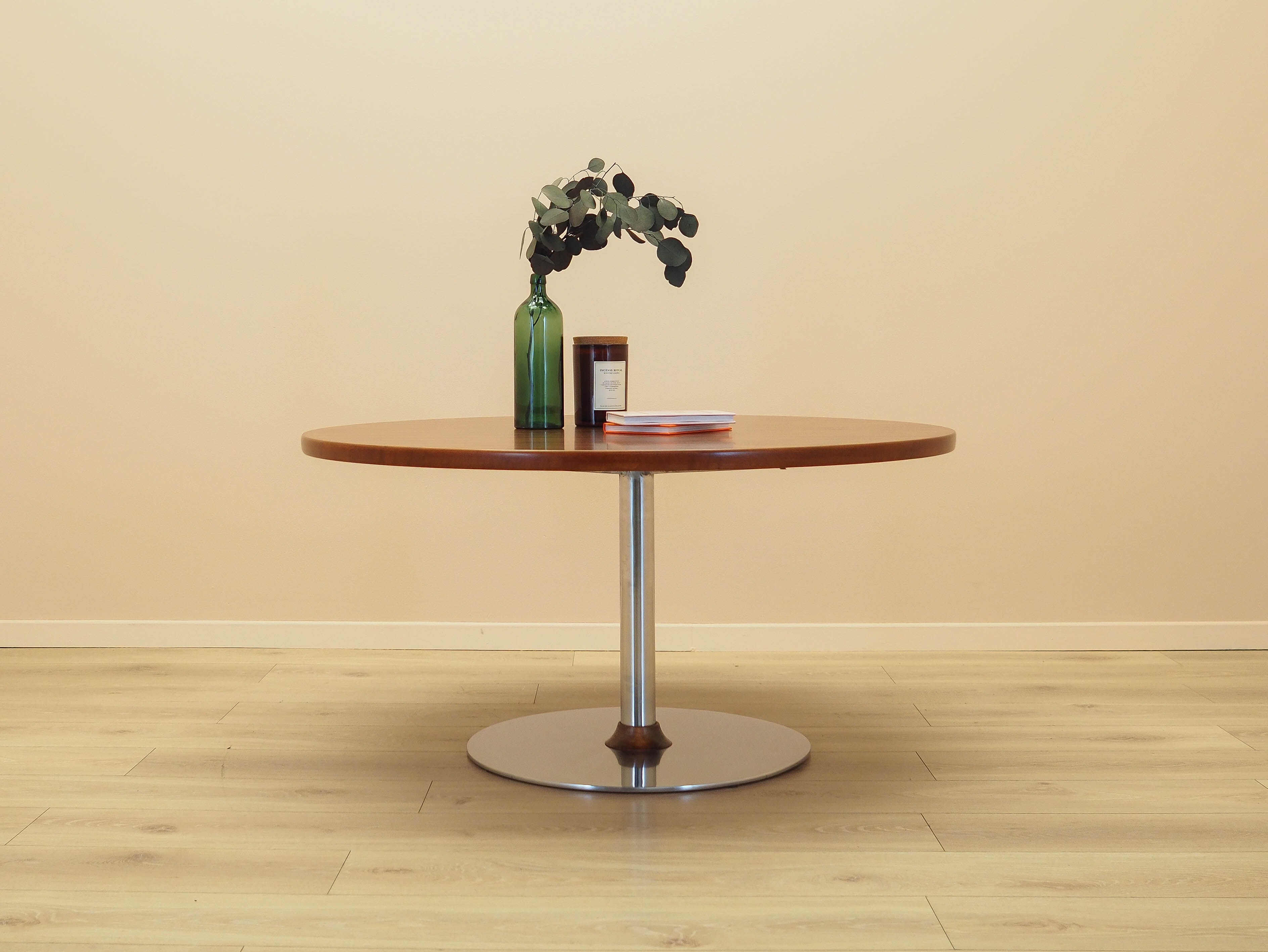 Round rosewood coffee table, Danish design, 1970s, made in Denmark