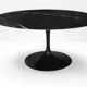 Original Knoll Tulip dining table (137cm) Nero Marquina glossy LIKE NEW!!