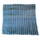 couverture vintage Haik à carreaux du maroc - 186 x 206 cm