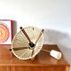 Scandinavian pendant light in wood and wool made in the GDR 60s-70s
