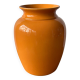 Orange ceramic vase 26cm