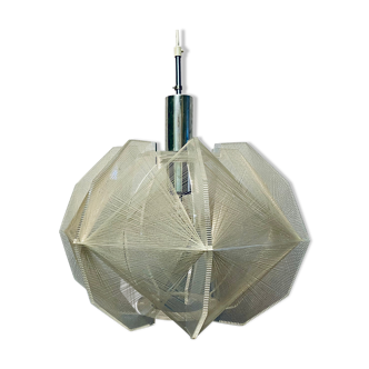 Space Age Sompex pendant lamp Perspex by Paul Secon