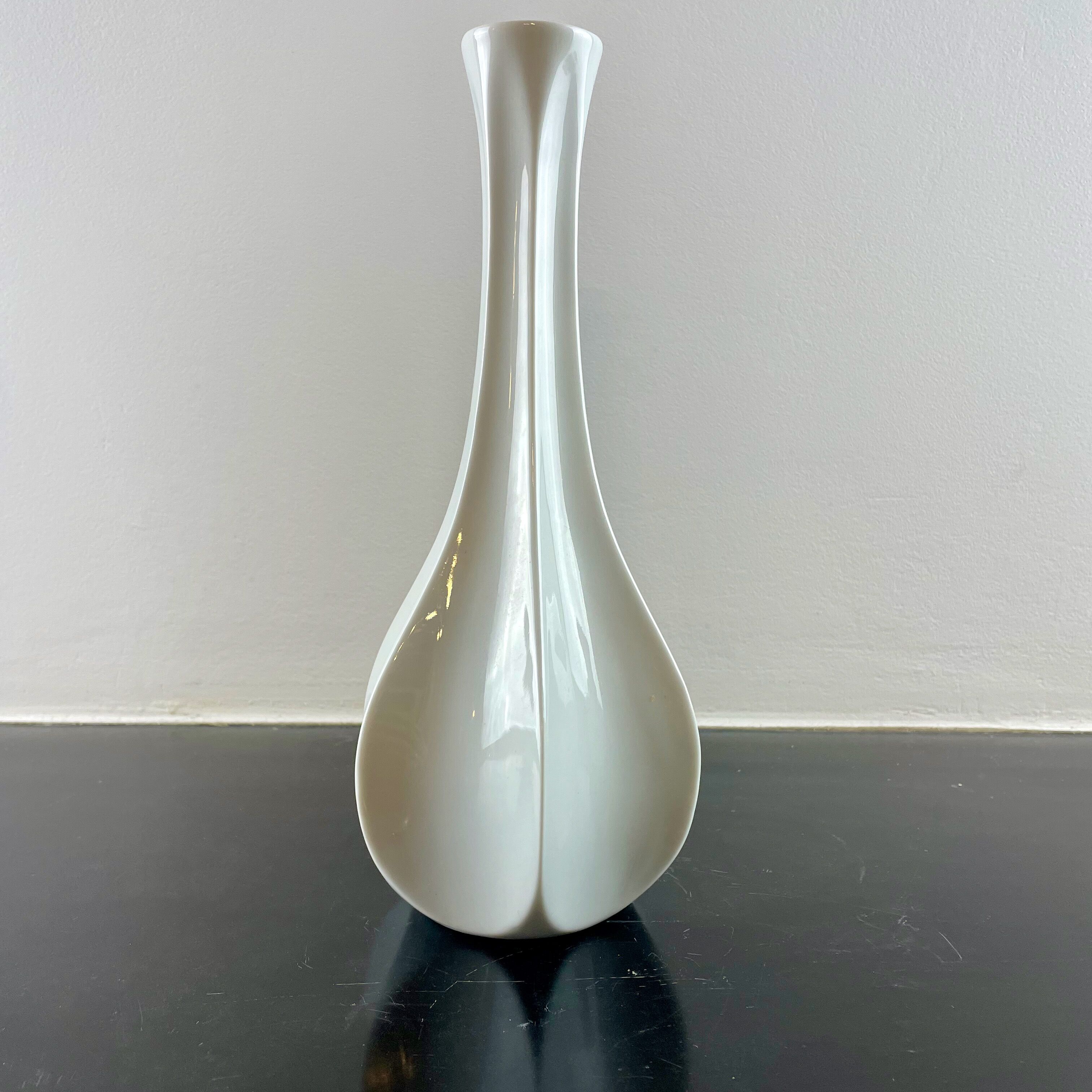 Drop-shaped vase Gerold Porzellan, Bavaria, West Germany