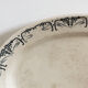 Pair of longchamp earthenware dishes, iron earth,